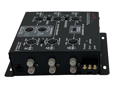 Twister Audio 3-Way Amplifier Crossover (3x3) with 6-Channel Input and Outputs, Subwoofer Equalizer and Remote Control