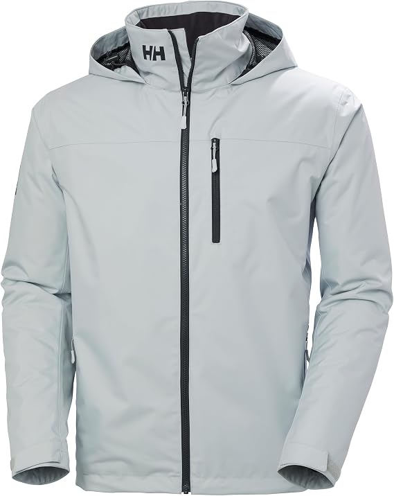 Helly Hansen Crew Hooded Midlayer Jacket 2 | Insulated Windproof Sailing Fabric and Packable Hood, Waterproof, Breathable, Polartec Fleece, YKK Vislon Zipper