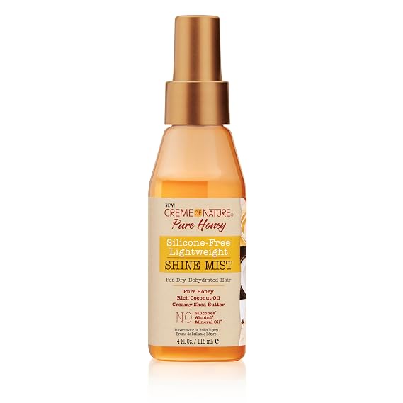 Creme of Nature Pure Honey Silicone-Free Lightweight Shine Mist, 4 oz
