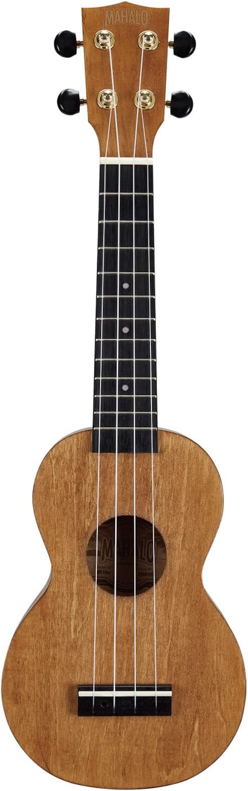 MAHALO MS1 TBR Soprano Ukulele, SLIMLINE Series, Weight: Approx. 9.8 oz (280 g), Brown