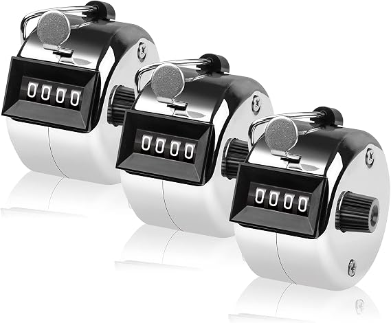 tally counter, 4-digit clicker counter, Metal hand tally counters clicker for counting, golf scoring