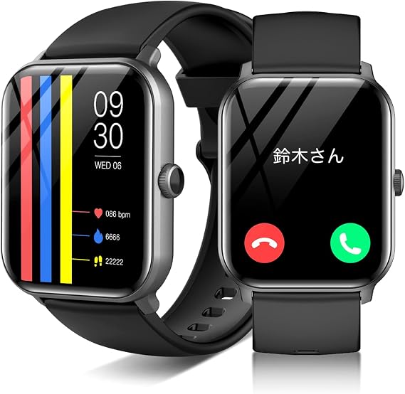 Smart Watch 2024 New Model, Bluetooth 5.3 Calling Function, 1.90 Inch Large Screen, IP67 Waterproof, Incoming Calls/Message Notifications, Camera Control, Flashlight/Music Playback, Arm Lift, 100+