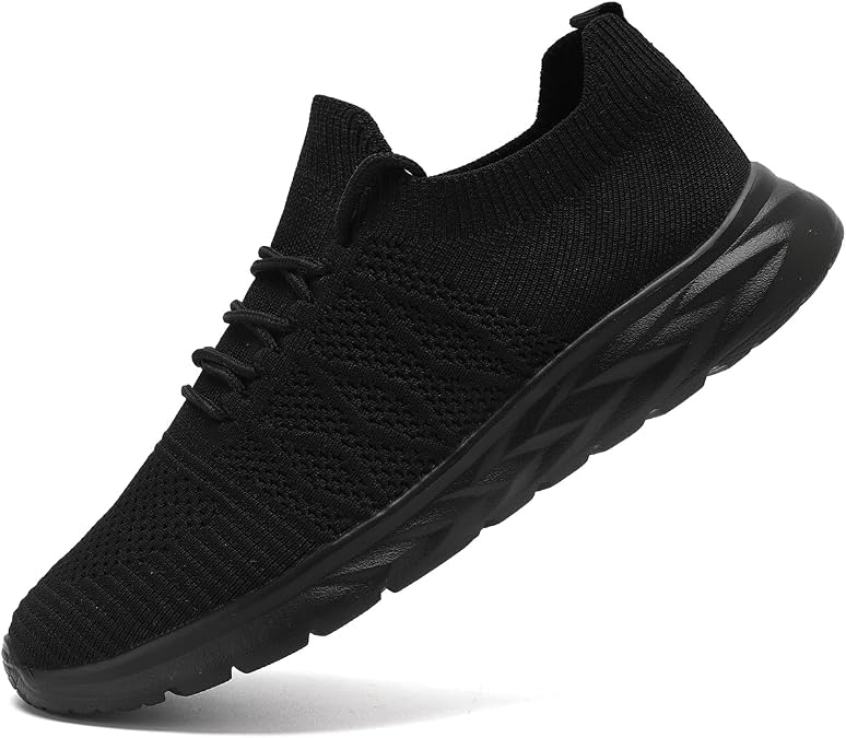 Men's Running Shoes Lightweight NonSlip Breathable Mesh SlipOn Sneakers Comfortable Fashion Casual Footwear for Gym Tennis Walking