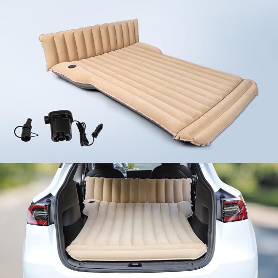 for Tesla Model Y All Version (2020-2026) Model 3 Model S Model X 5 Seats air Mattress Universal SUV MPV Car Air Bed for Camping Outdoor Home
