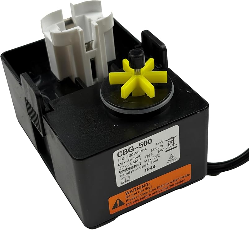 GRECH CBG-500 Replacement Pump with Impeller Replacement Part for CBG-500 Hang-On Back HOB Filter