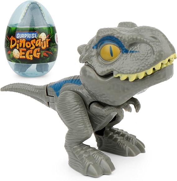 TROONZ Finger Biting Dinosaur - Novelty Dinosaur Eggs with Biting Hand Dinosaur Gags - Finger Dino Toys, Key Rings, Backpack Pendant Toys