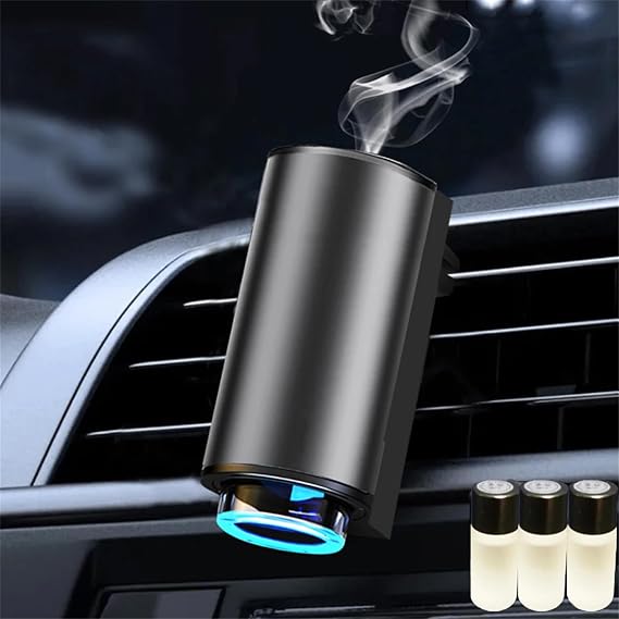 Smart Car Air Freshener Diffuser, Smart Air Freshener with Three Adjustable, 2024 New Intelligent Car Aroma, Rechargeable, Refill Car Diffuser (for Men)