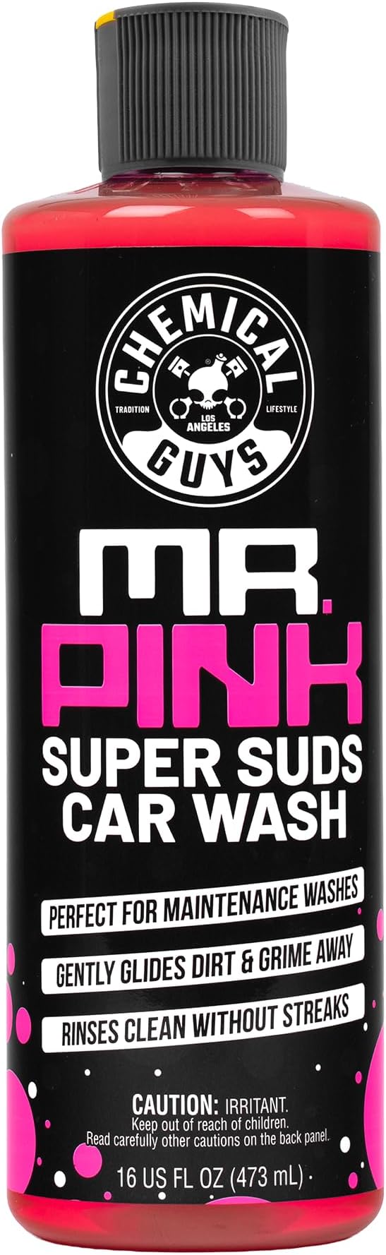 Chemical Guys Mr. Pink Car Wash Soap, Foam Cannon & Bucket Wash, 16 oz