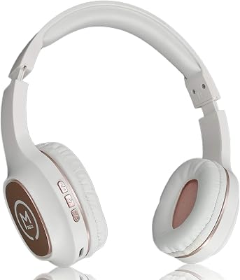 Morpheus 360 Tremors Bluetooth Headphones | Built-in Microphone | Wireless Headset | Gaming Headphones | on Ear Earphones | WirelessWired | Rose Gold | HP4500R