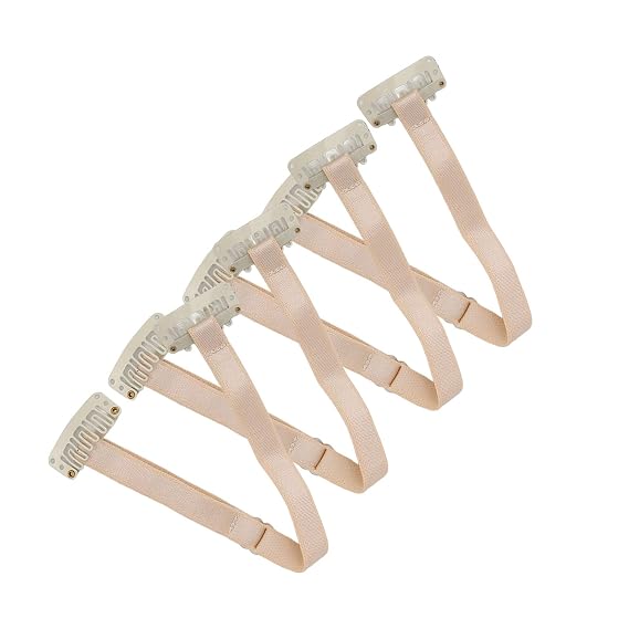 4Pcs Facelift Bands with Clips, Adjustable Elastic Instant Face Band, Invisible Hairpin Face Stretching Lifting Strap, Face Slimming Bands, Eyebrows and Eyes Clip for Face