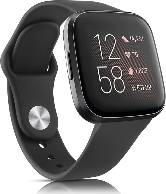 Vancle Silicone Bands Compatible with fitbit versa 2 watch bands women men, Soft Breathable Sport Replacement Wristbands for Fitbit Versa 2 / Fitbit Versa/Versa Lite/Versa SE