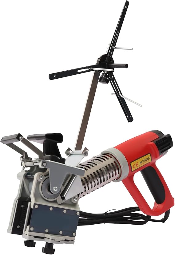 Portable Manual Edge Banding Machine, Woodworking Edge Bander for Straight & Curved Edges, Ideal for Home, Construction & Factory Use