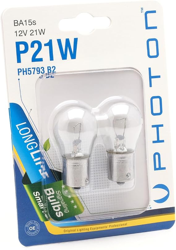 Photon Ampul P21W 12V 2'Li Blister Minyatür PHT PH5793 B2