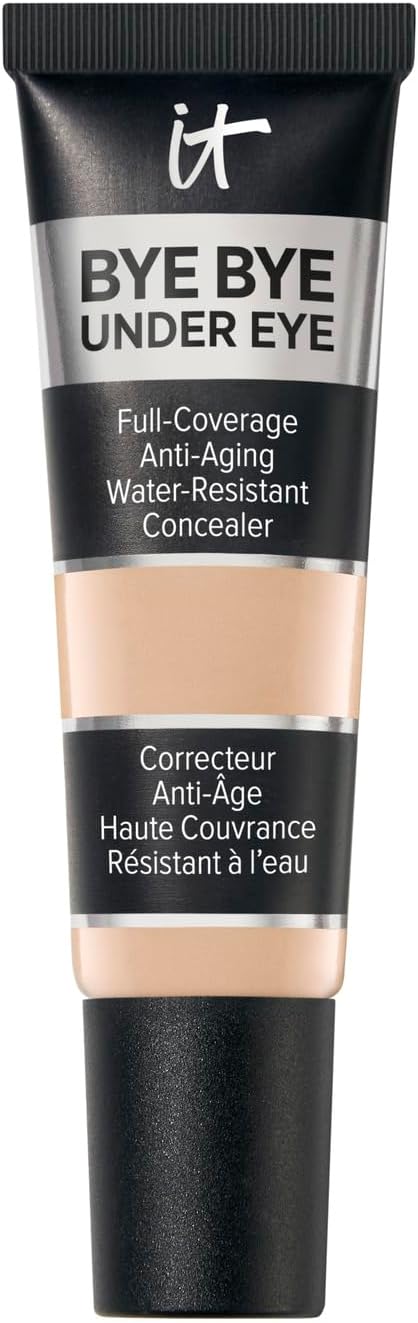 IT Cosmetics Bye Bye Under Eye Concealer, Highly Pigmented and Water-Resistant with Long-Wearing Finish, Conceal look of Dark Circles, with Peptides, Hydrolysed Collagen & Antioxidants 12ml
