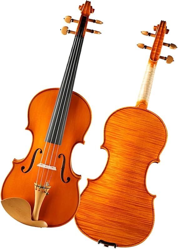 Violins Golden yellow violin handmade violin adult violin boxwood tailpiece and shoulder rest