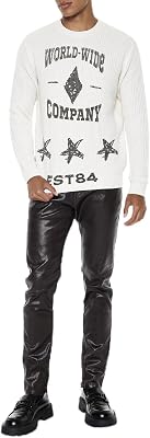 Forever 21 Mens Coated Slim-fit Jeans