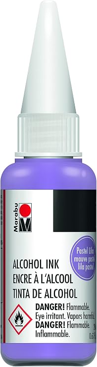 Marabu Alcohol Ink - Pastel Lilac - Whisper Softly in the Breeze, Capturing the Tender Embrace of Spring's Gentle Caress - 20ml Bottle