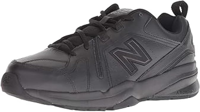 New Balance Men's 608 V5 Casual Comfort Cross Trainer, Black/Black, 9.5