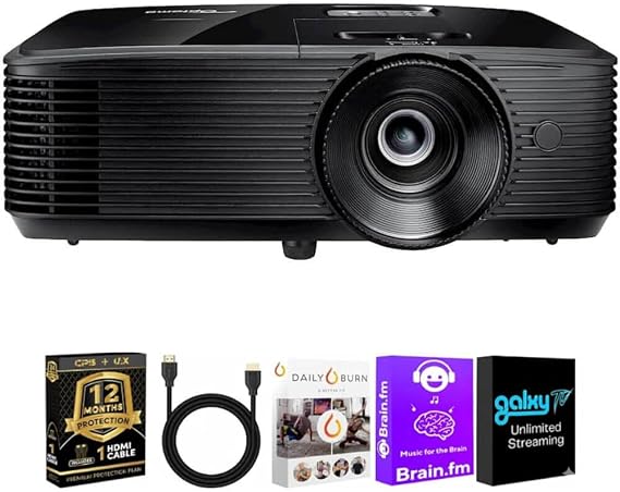 Optoma HD146XKIT1 1080p Full HD Home Theater Projector High Brightness Vibrant Color HDR Ready Compact Design WiFi Blu