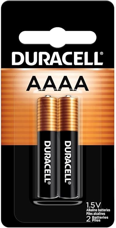 Duracell AAAA batteries 1.5V, 2 Count (Pack of 1), Long-Lasting Alkaline 1.5V Batteries for Cameras, Styluses, Flashlights and More