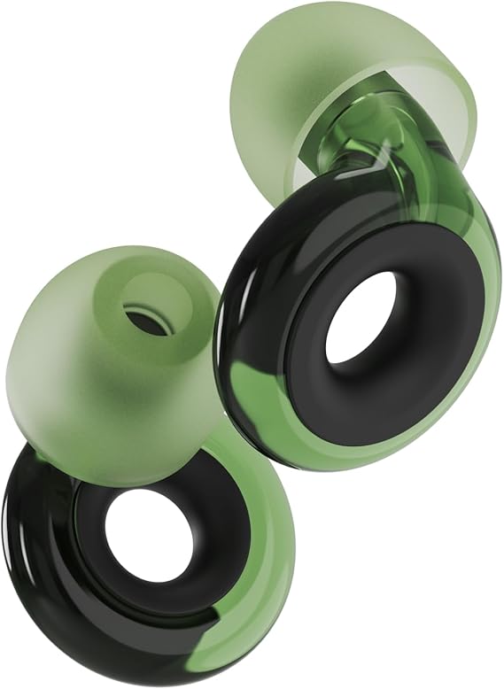 Loop Engage Plus Earplugs Low-Level Noise Reduction with Clear Speech for Conversation, Social Gatherings, Noise Sensitivity & Parenting 8 Ear Tips + Extra Accessories 16 dB & NRR 10 - Green