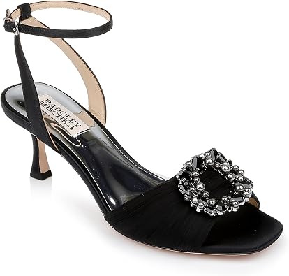 Badgley Mischka Women's Nimah Kitten Heel Sandal Heeled