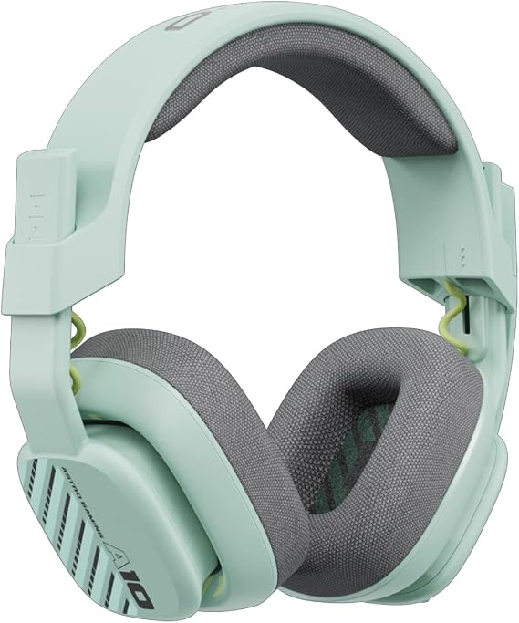 Logitech G Astro A10 Gen 2 Cross-Platform Wired Gaming Headset for PlayStation 5/4, Xbox S|X, Nintendo Switch, PC: 3.5mm Headphone Jack, 32mm Drivers, Flip-to-Mute Mic, Over-Ear - Mint