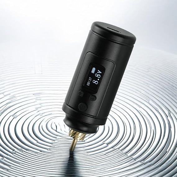DGT A1 RCA Input Rechargeable USB-C 4-12v 1500mAh LED Digital Screen, Lightweight Tattoo Machine Power Supply battery