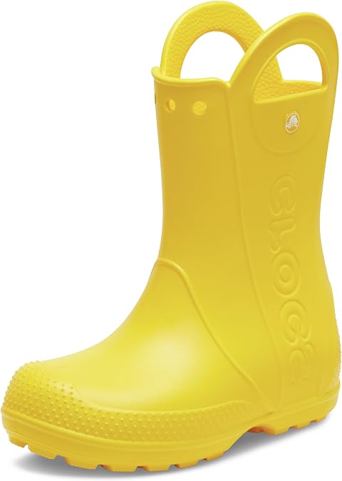 Crocs Handle İt Rain Boot K Çocuk Yağmur Botu, 34-35, 211052-730, Sarı, Unisex Çocuk