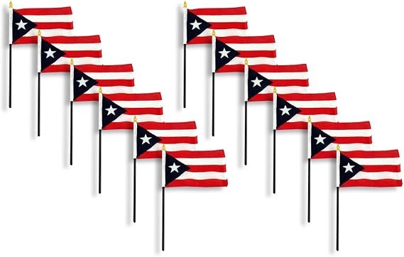 12-Pack, Puerto Rico flag 4 x 6 inch