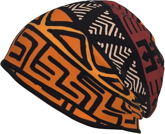 ASYG African Style Slouchy Beanie Cap African Knit Hat Africa Beanie Winter Hats Cap Ethnic Slouchy Hat for African Women Men