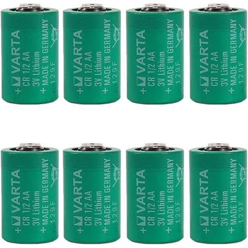 8 Packs CR 12AA 950mAh 3V Lithium Battery for VARTA CR12AA Series Cylindrical Lithium Battery