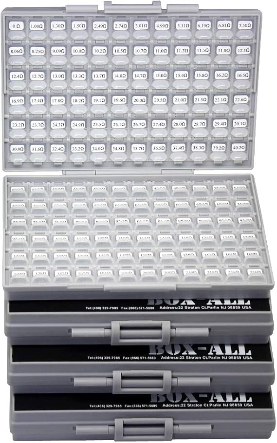 AideTek SMD SMT 1206 1% E96 Resistor kit 491 Values 100pc/value 4 Box-All ROHS