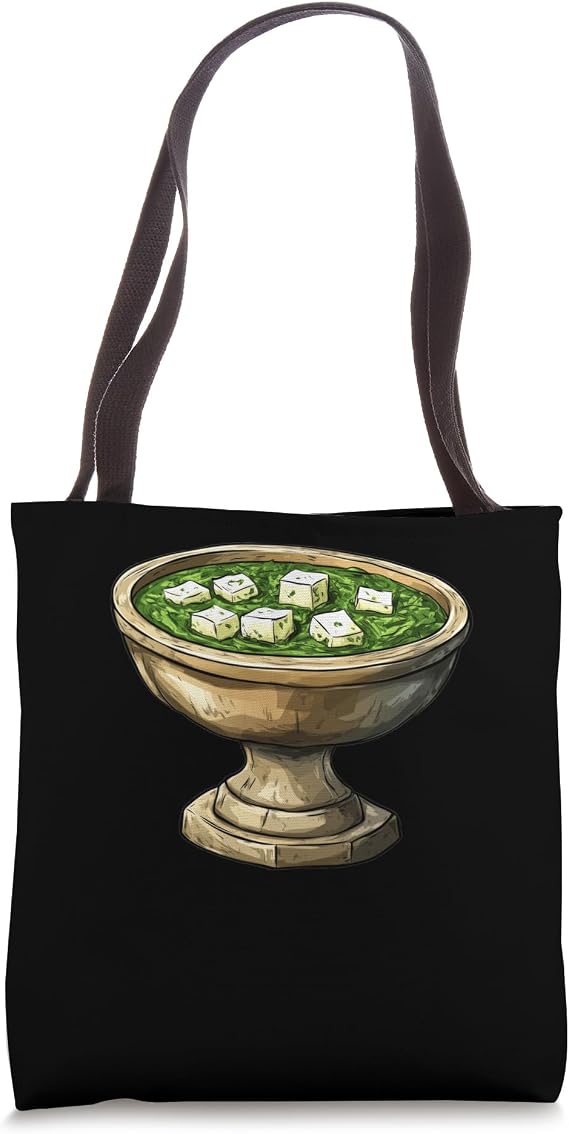 Palak Paneer On A Pedestal Tote Bag