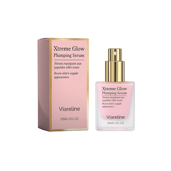 Xtreme Glow Plumping Serum, Peptide Face Serum for Intensive Moisturizing, Firming and Brightening, 1 Fl Oz