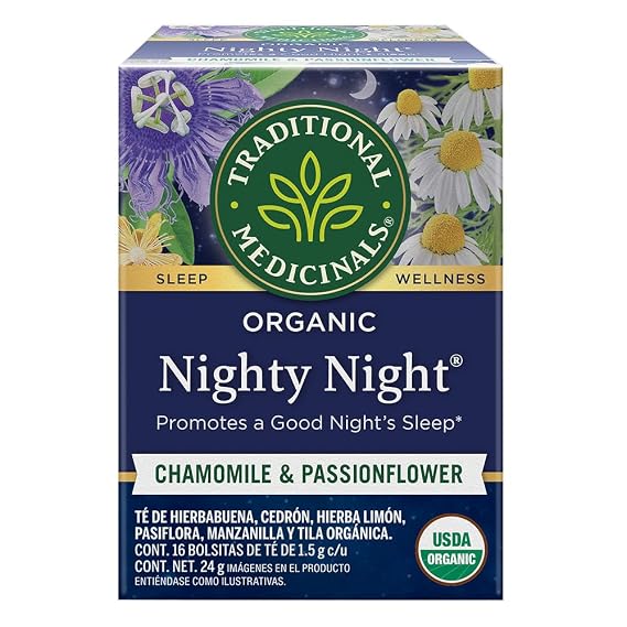 Traditional Medicinals Organic Nighty Night Tea, 16 Tea Bags (Pack of 1)