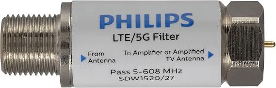 Philips LTE Filter for TV Antenna, Filters 4G 5G LTE
