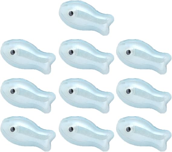 Pack of 10 Colorful Retro Ceramic Fish Beads Handmade Spacer Charm for Necklace Bracelets Jewelry Crafting Accessories