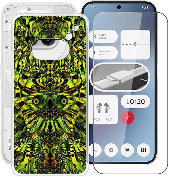 Phone Case + Screen Protector for Nothing Phone 2a (6.7"), Ultra Thin Shockproof Soft Silicone Clear Cover for Nothing Phone 2a Case with Tempered Glass - Green Goblin