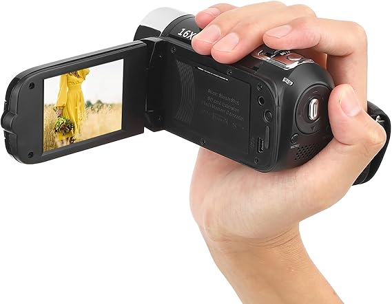 Ejoyous Digital Camera Recorder, DH90 High Definition Camera Image Video Camcorder 270 Rotation 2.7 Inch Colourful Display Screen 16X Zoom Digital Camcorders