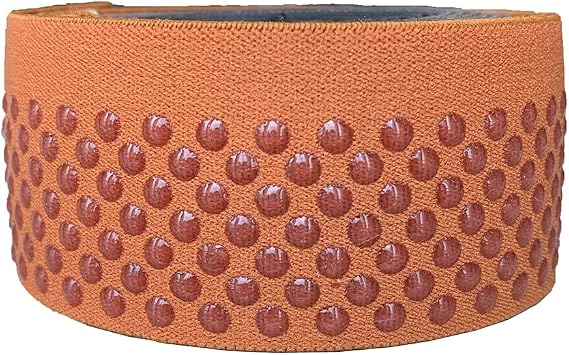 Dot Silicone Backed Elastic Band Non-Slip Sewing Elastic Band Silicone Elastic Webbing for Wig Sewing (38mm-Orange)