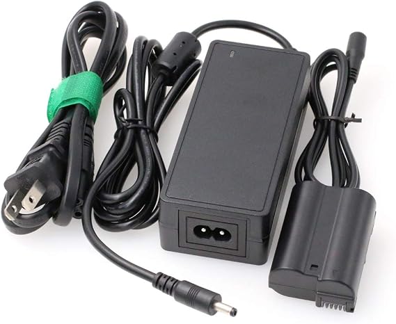 EP-5B DC Coupler EN-EL15 Dummy Battery and 9V 6A AC DC Power Supply Adapter for Nikon D7000 D7100 D7200 D7500 D500 D610 D750 D800 D810 D850 Camera
