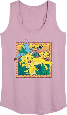 Disney - The Lion King - Simba Nala Zazu - Womens Racerback Tank Top