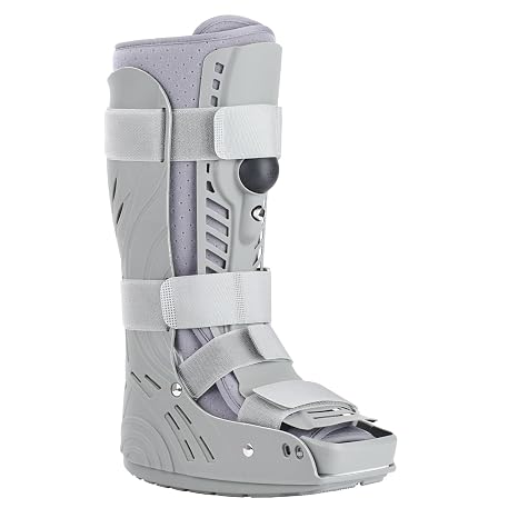 Air Cam Fracture Walker Boot Tall Inflatable Walking Boot for Achilles Tendon Surgery, Acute Ankle Sprains, Broken Toe Foot, Post Op Care (S)