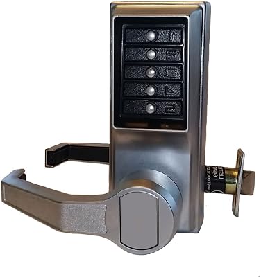 Simplex LL1011-26D Pushbutton Lever Lock with No Key Override - Satin Chrome