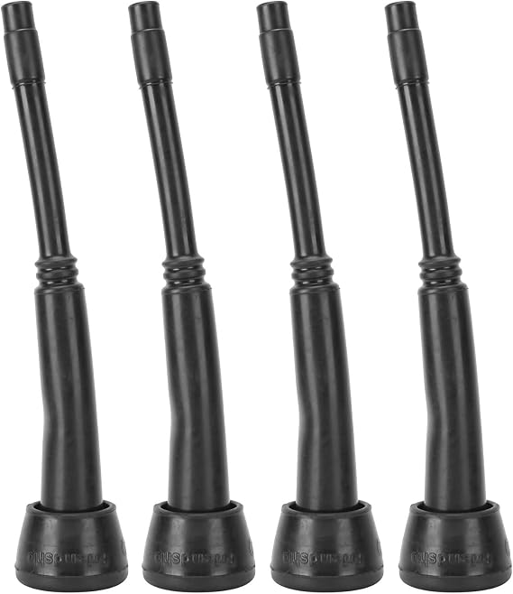 TeamSky 4Pcs Soft Rubber Cow Milking Machine Liners, Black Teat Cup Liners Replacement Accessories, Durable Milk Liner for Dairy Farm Livestock Cow Milking Equipment