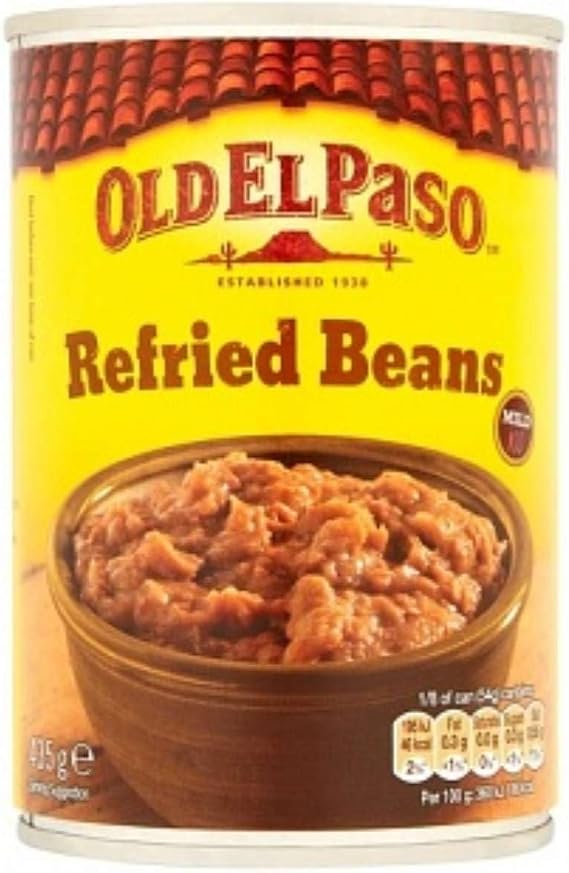 Old El Paso Refried Beans 15oz Old? El Pasoli Fried Beans 435g