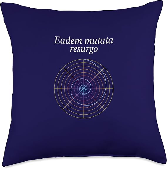 Bernoulli Spiral: eadem mutata resurgo Throw Pillow
