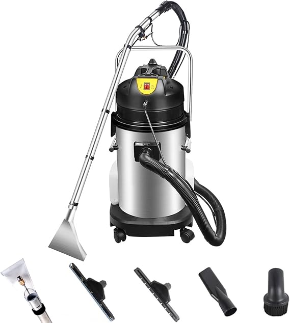 TECHTONGDA Commercial Carpet Cleaner Multi-Purpose Carpet Extractor Upholstery Wet Dry Vacuum Cleaner 40L/11Gal Floor Cleaning Machine 1000W
