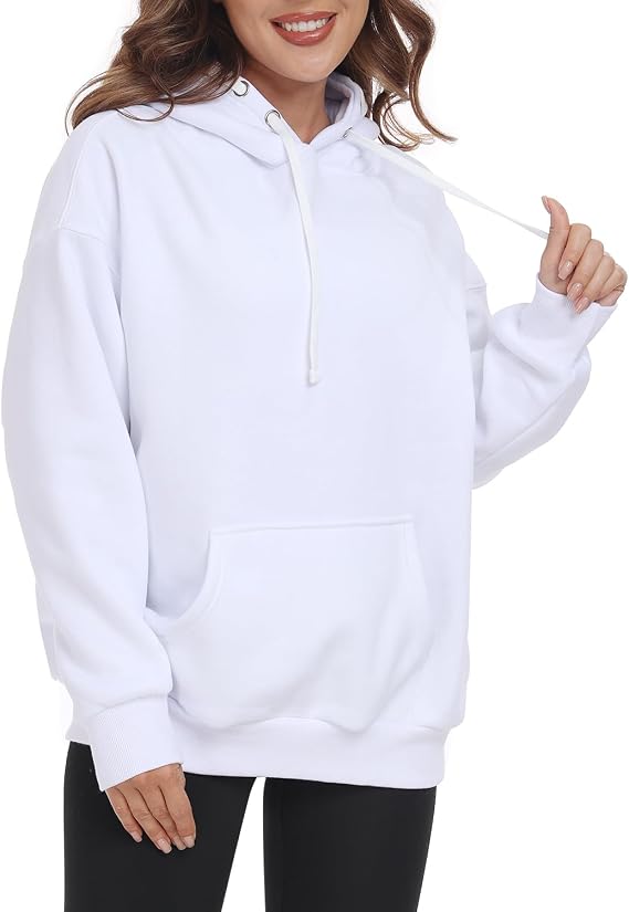 Womens Oversized Fleece Hoodies Long Sleeve Pullover Casual Outfits